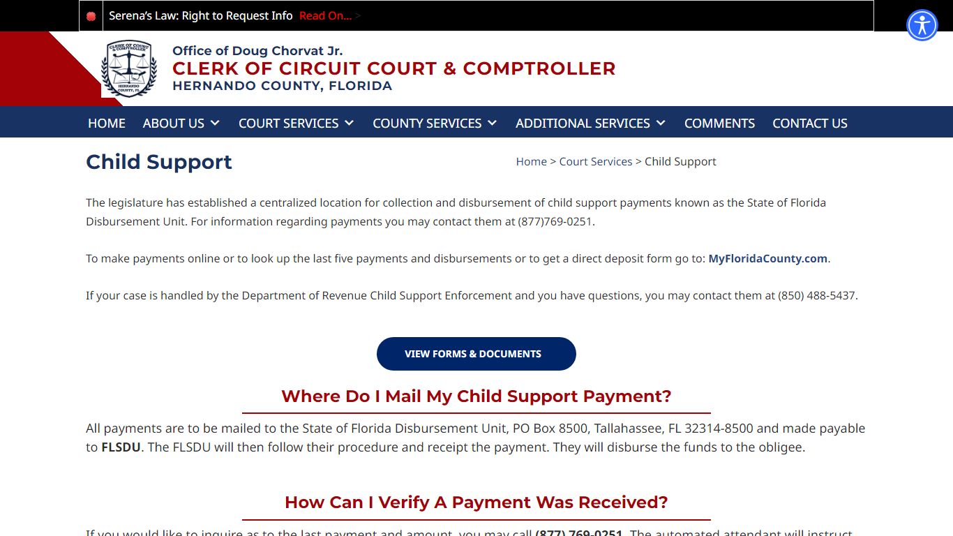 Clerk of Circuit Court & Comptroller - Hernando County Courthouse